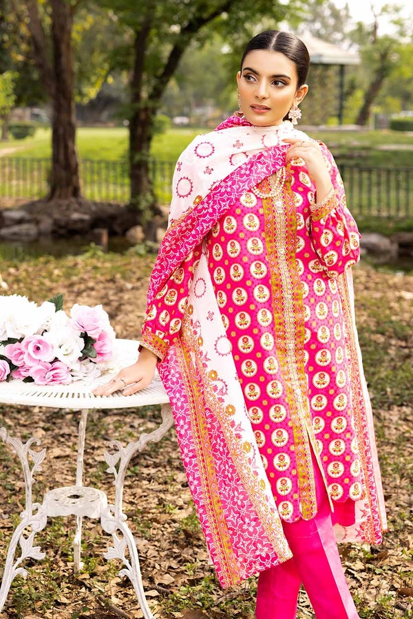 3 Piece Printed Lawn Unstitched Suit CL-32583 B