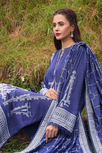 3 Piece Embroidered Dhanak Unstitched Suit DH-32001