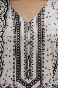 3 Piece Unstitched Embroidered Acrylic Suit with Embroidered Acrylic Dupatta AP-42006