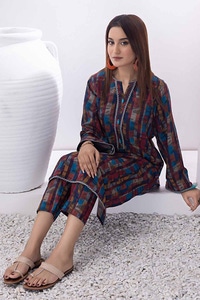 2 Piece Printed Dhanak Unstitched Suit WNST-32078