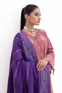 3 Piece Unstitched Embroidered Acrylic Suit with Embroidered Acrylic Dupatta AP-42003