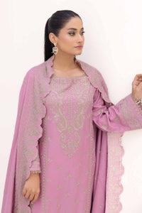 3 Piece Unstitched Embroidered Acrylic Suit with Embroidered Acrylic Dupatta AP-42008