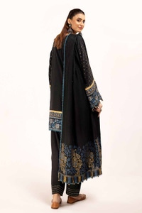 3 Piece Unstitched Embroidered Acrylic Suit with Pashmina Dupatta AP-42024