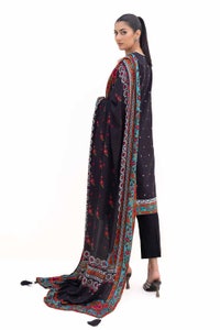 3 Piece Unstitched Printed Khaddar Suit with Printed Pashmina Dupatta AP-42030