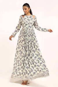 3 Piece Unstitched Printed Cotail Suit with Embroidered Acrylic Dupatta AP-42039
