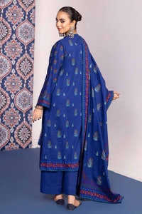 3 Piece Khaddar Printed Unstitched Suit K-32018