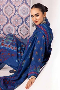 3 Piece Khaddar Printed Unstitched Suit K-32018