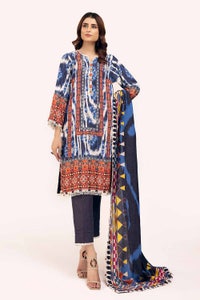 3 Piece Unstitched Printed Karandi Suit AY-42004