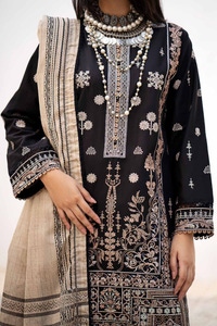 3 Piece Printed Embroidered Lawn Unstitched Suit B-32025