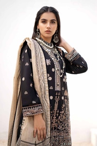 3 Piece Printed Embroidered Lawn Unstitched Suit B-32025