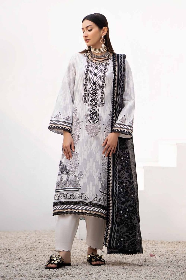 3 Piece Printed Lawn Unstitched Suit B-42009