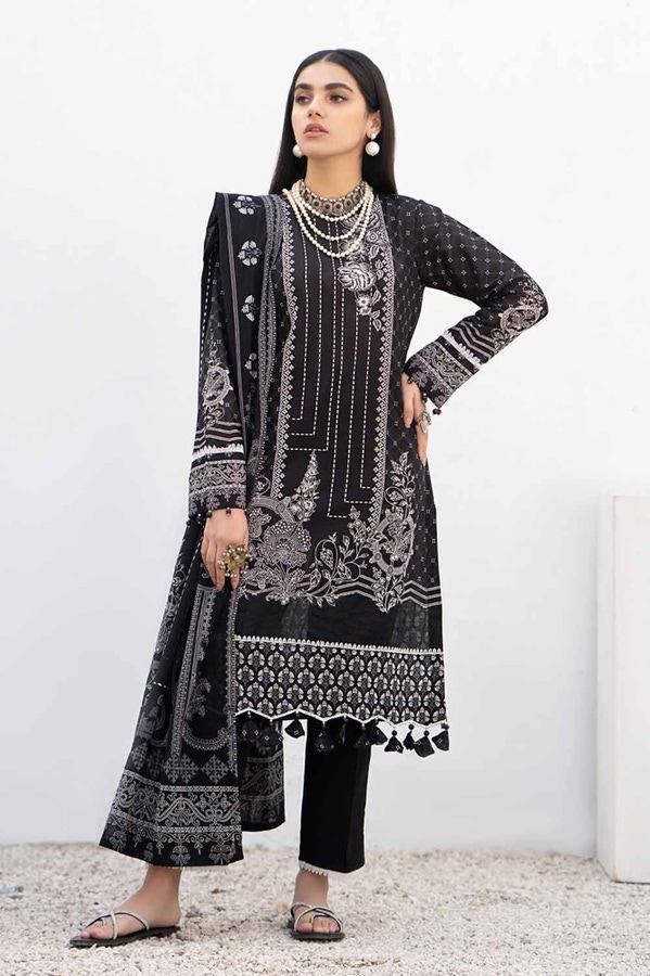 3 Piece Printed Lawn Unstitched Suit B-42010