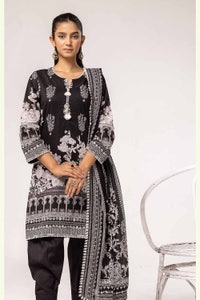 3 Piece Unstitched Printed Lawn Suit B-42018