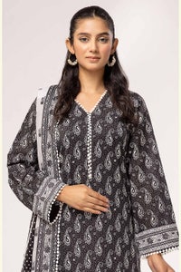 3 Piece Unstitched Printed Lawn Suit B-42020