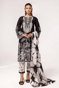 3 Piece Unstitched Embroidered Lawn Suit B-42025