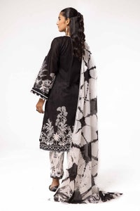 3 Piece Unstitched Embroidered Lawn Suit B-42025