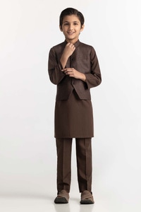 Brown Styling Waist Coat KWC-PD24-001