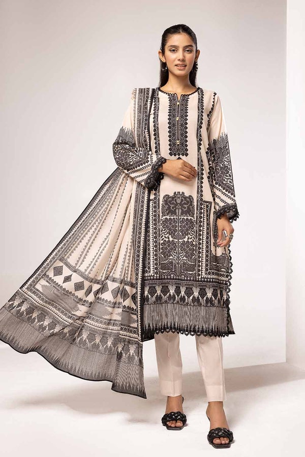 2 Piece Unstitched Printed Lawn Suit BT-42002
