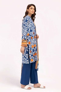 3 Piece Unstitched Embroidered Corduroy Suit with Printed Cotton Net Dupatta CD-42003
