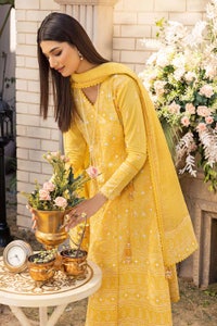 3 Piece Foil Embroidered Lawn Unstitched Suit with Zari and sequins Dupatta CK-32004