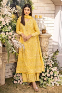 3 Piece Foil Embroidered Lawn Unstitched Suit with Zari and sequins Dupatta CK-32004