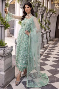 3 Piece Sequins Embroidered Net Unstitched Suit with Sequins Embroidered Net Dupatta FE-32081