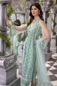 3 Piece Sequins Embroidered Net Unstitched Suit with Sequins Embroidered Net Dupatta FE-32081