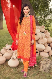 3 Piece Chunri Lawn Unstitched Suit CL-32055 A