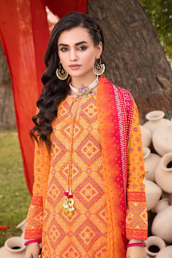 3 Piece Chunri Lawn Unstitched Suit CL-32055 A