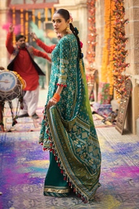 3 Piece Gold Printed Lawn Unstitched Suit CL-42004 B