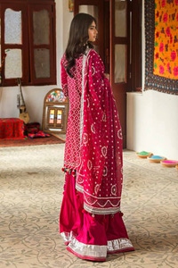 3 Piece Lacquer Printed Lawn Unstitched Suit CL-42008 B