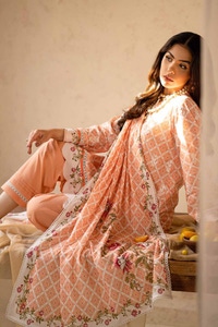 3 Piece Printed Embroidered Lawn Unstitched Suit CL-42015