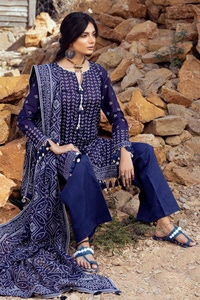 3 Piece Printed Lawn Unstitched Suit CL-42017 A