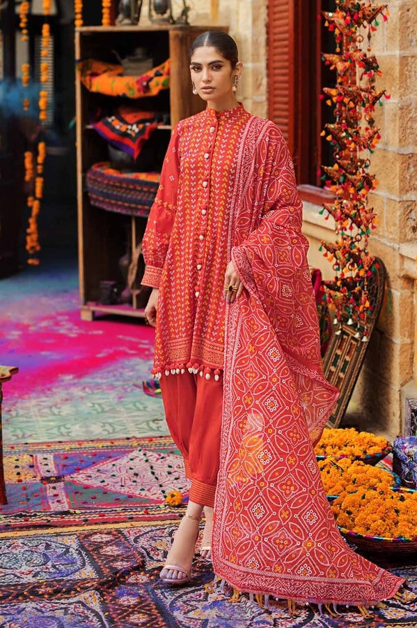 3 Piece Printed Lawn Unstitched Suit CL-42017 B