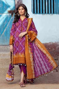 3 Piece Printed Lawn Unstitched Suit CL-42018 A