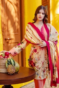 3 Piece Printed Lawn Unstitched Suit CL-42026 A