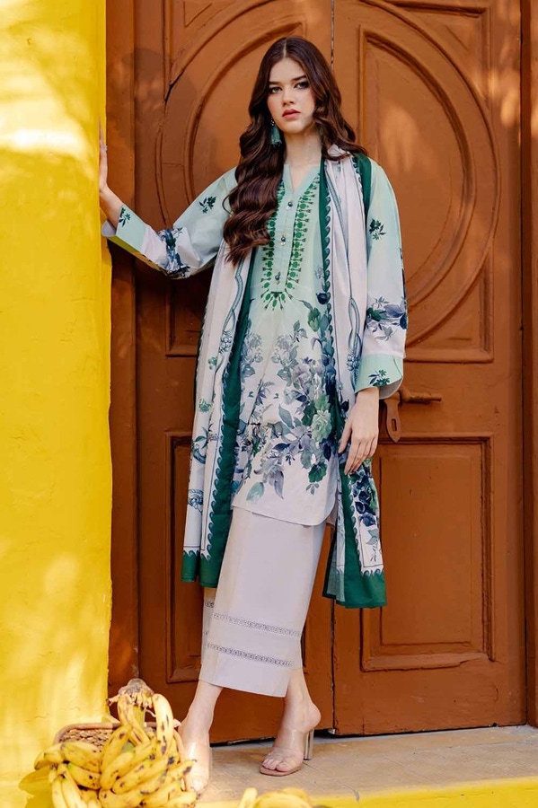 3 Piece Printed Lawn Unstitched Suit CL-42026 B