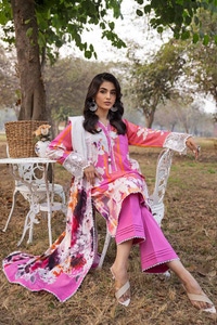 3 Piece Printed Embroidered Lawn Unstitched Suit CL-42027