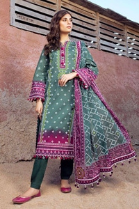 3 Piece Printed Lawn Unstitched Suit CL-42034 A