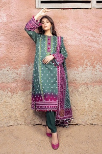 3 Piece Printed Lawn Unstitched Suit CL-42034 A