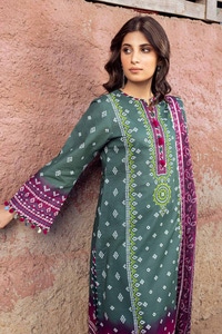 3 Piece Printed Lawn Unstitched Suit CL-42034 A