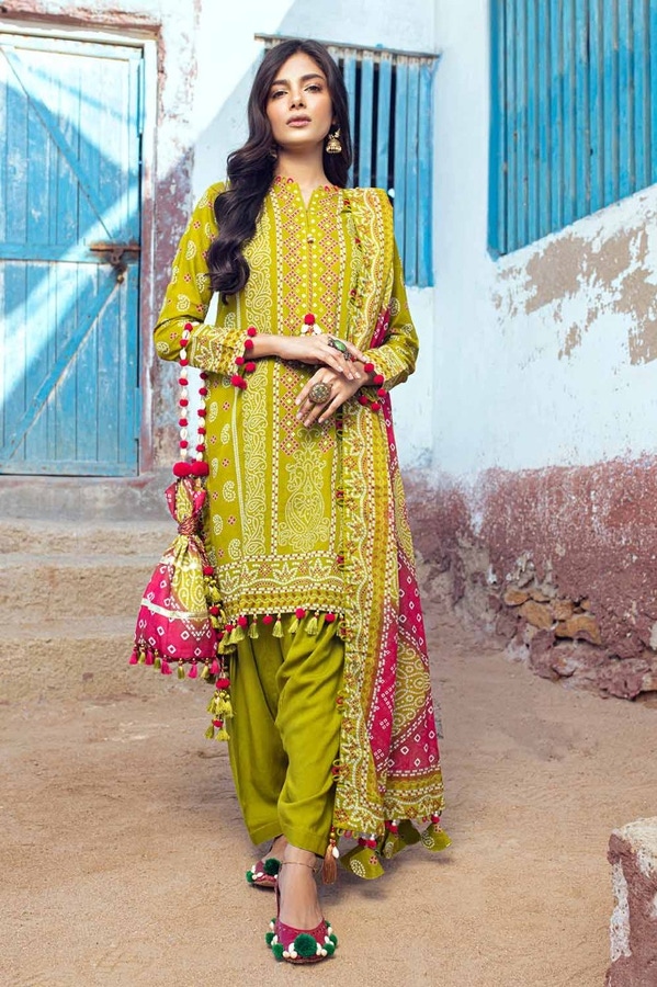 3 Piece Printed Lawn Unstitched Suit CL-42036 A