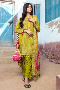 3 Piece Printed Lawn Unstitched Suit CL-42036 A