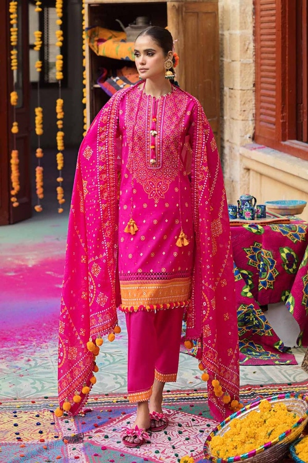 3 Piece Printed Lawn Unstitched Suit CL-42037 B