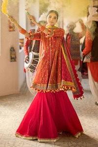3 Piece Gold Printed Lawn Unstitched Suit CL-42042 B