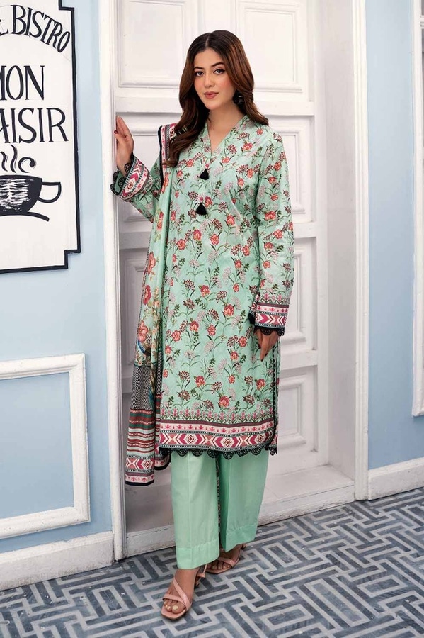 3 Piece Printed Lawn Unstitched Suit CL-42050 A