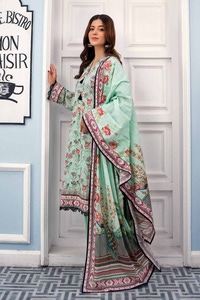 3 Piece Printed Lawn Unstitched Suit CL-42050 A