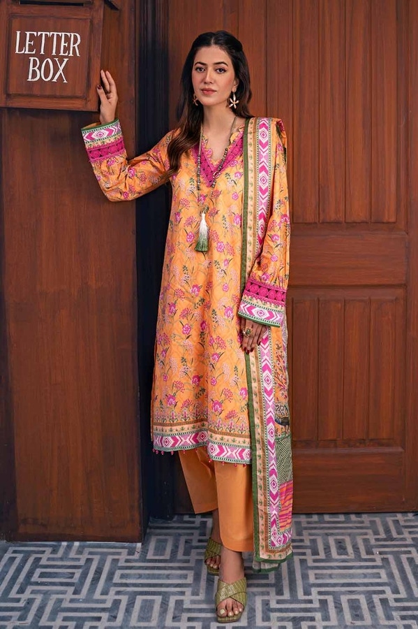 3 Piece Printed Lawn Unstitched Suit CL-42050 B