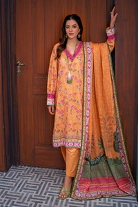 3 Piece Printed Lawn Unstitched Suit CL-42050 B