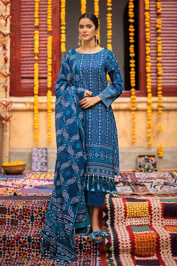 3 Piece Printed Lawn Unstitched Suit CL-42060 B